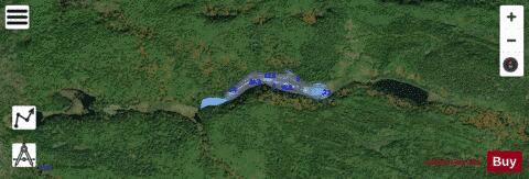 South Kindred Lake (Unnamed L.) depth contour Map - i-Boating App - Satellite