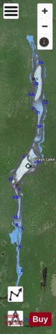Grays Lake depth contour Map - i-Boating App - Satellite
