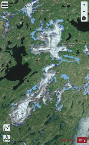 Winnange Lake depth contour Map - i-Boating App - Satellite