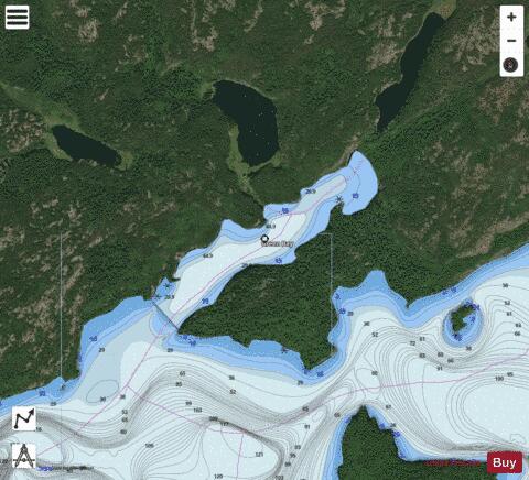 CA_ON_V_4ee60c60db1f43fbbf1c86fcbee3c742 depth contour Map - i-Boating App - Satellite