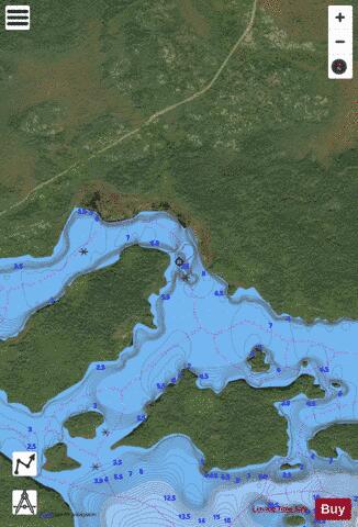 Cat Lake depth contour Map - i-Boating App - Satellite