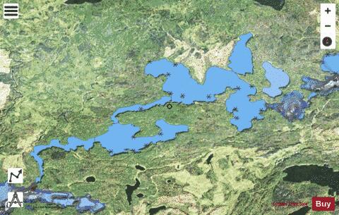 Wegg Lake depth contour Map - i-Boating App - Satellite