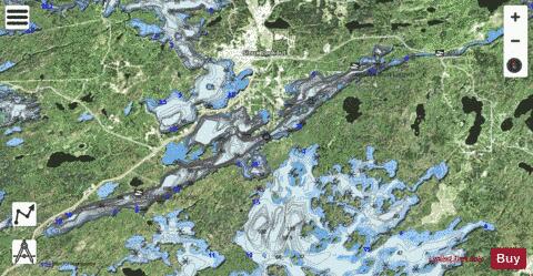 Abram Lake depth contour Map - i-Boating App - Satellite