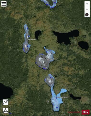 Lallan Lake depth contour Map - i-Boating App - Satellite