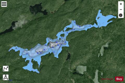 Ault Lake depth contour Map - i-Boating App - Satellite