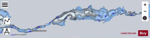 Banning Lake depth contour Map - i-Boating App - Satellite