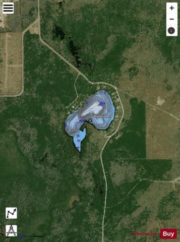 Bartle Lake depth contour Map - i-Boating App - Satellite
