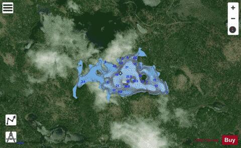 Busch Lake depth contour Map - i-Boating App - Satellite