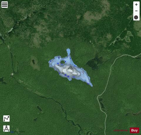 Chalmers Lake Sault Ste Marie depth contour Map - i-Boating App - Satellite