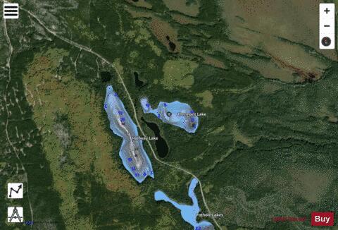 Clermont Lake depth contour Map - i-Boating App - Satellite