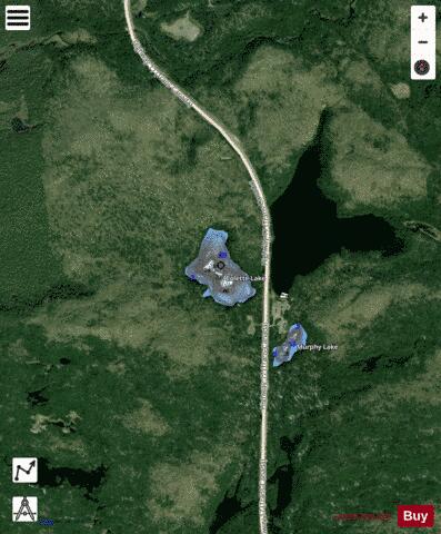 Colette Lake depth contour Map - i-Boating App - Satellite