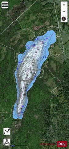 Colton Lake depth contour Map - i-Boating App - Satellite