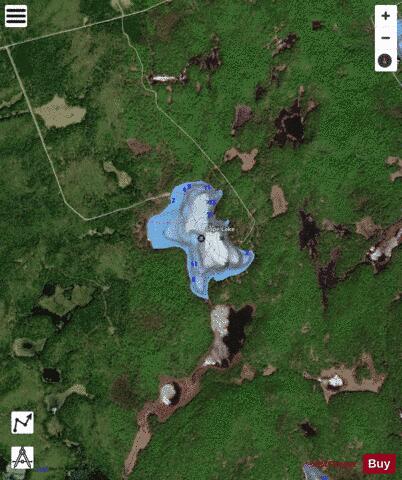 Cope Lake depth contour Map - i-Boating App - Satellite