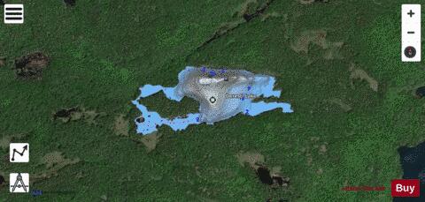 Deresti Lake depth contour Map - i-Boating App - Satellite