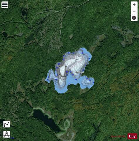 Egan Lake depth contour Map - i-Boating App - Satellite