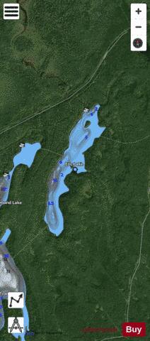 Eric Lake depth contour Map - i-Boating App - Satellite