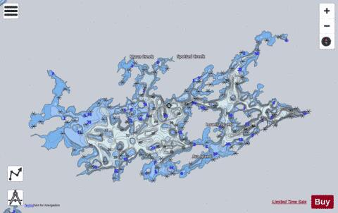 Esnagami depth contour Map - i-Boating App - Satellite