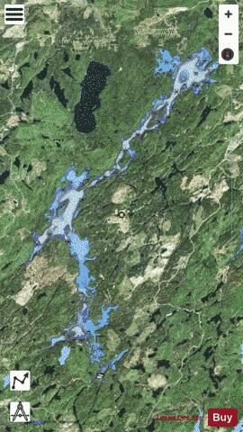 Esnagi Lake depth contour Map - i-Boating App - Satellite