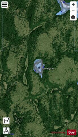Farm Bay Lake depth contour Map - i-Boating App - Satellite