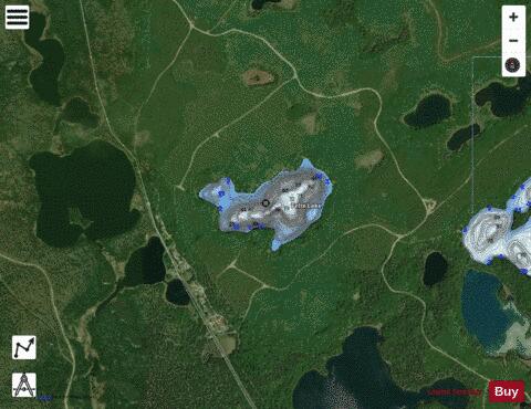 Felix Lake depth contour Map - i-Boating App - Satellite