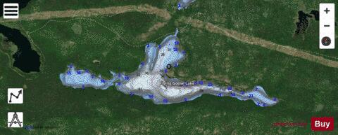 Flying Goose Lake depth contour Map - i-Boating App - Satellite