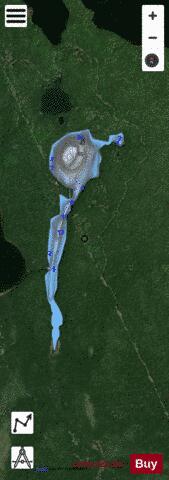 Francourt Lake Baden depth contour Map - i-Boating App - Satellite