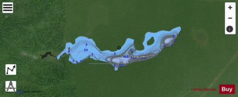 Gaug Lake depth contour Map - i-Boating App - Satellite