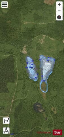 Gillies Lake depth contour Map - i-Boating App - Satellite