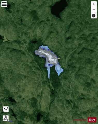 Gimlet Lake depth contour Map - i-Boating App - Satellite