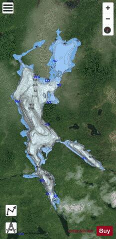 Greenhedge Lake depth contour Map - i-Boating App - Satellite