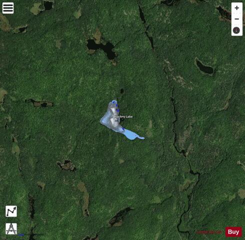 Hachey Lake depth contour Map - i-Boating App - Satellite