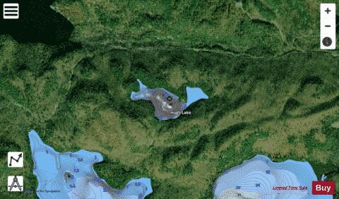 Hugli Lake / Mountain Lake depth contour Map - i-Boating App - Satellite