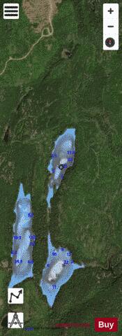 James Lake, Yarrow depth contour Map - i-Boating App - Satellite