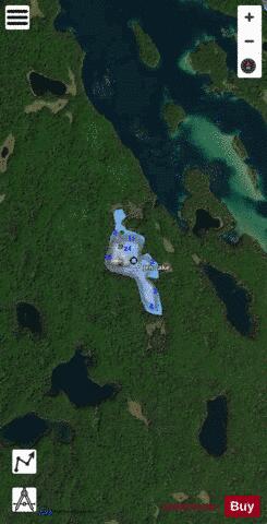 Jen Lake depth contour Map - i-Boating App - Satellite