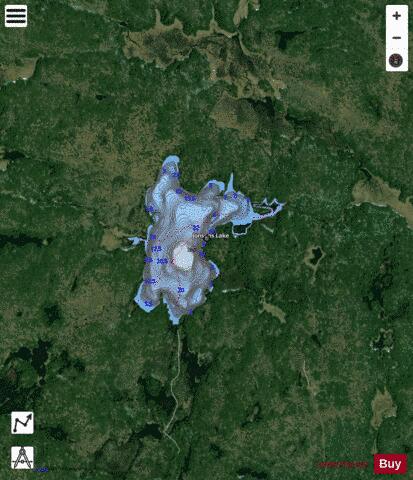 Jonsons Lake depth contour Map - i-Boating App - Satellite