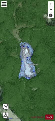 Kaufman Lake depth contour Map - i-Boating App - Satellite