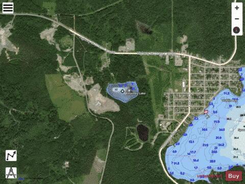 Killarney Lake depth contour Map - i-Boating App - Satellite