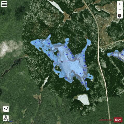 Lake In Algoma depth contour Map - i-Boating App - Satellite