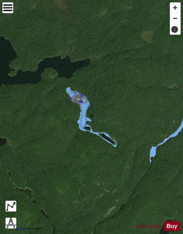 Lake No 1, Hoffman depth contour Map - i-Boating App - Satellite