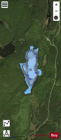 Lake No 27 Yarrow depth contour Map - i-Boating App - Satellite