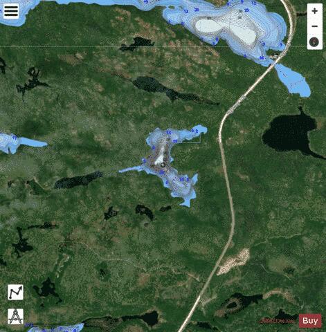 Lake No 3 Proctor depth contour Map - i-Boating App - Satellite