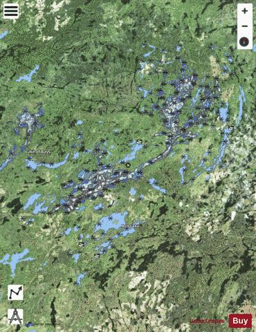 Jackpot Lake depth contour Map - i-Boating App - Satellite