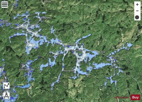 Henna Lake depth contour Map - i-Boating App - Satellite