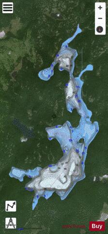 Lands And Forests Lake No 78 depth contour Map - i-Boating App - Satellite