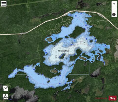 Lerome Lake depth contour Map - i-Boating App - Satellite