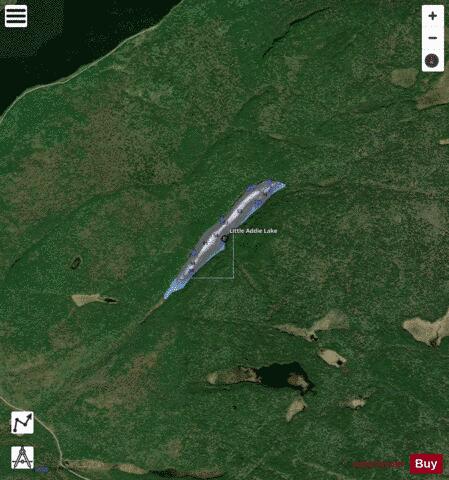 Little Addie Lake depth contour Map - i-Boating App - Satellite
