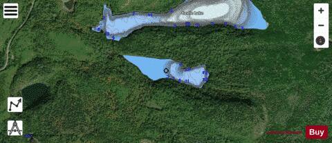 Little Castle Lake Hardwick depth contour Map - i-Boating App - Satellite