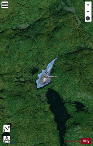 Littlecoot Lake depth contour Map - i-Boating App - Satellite