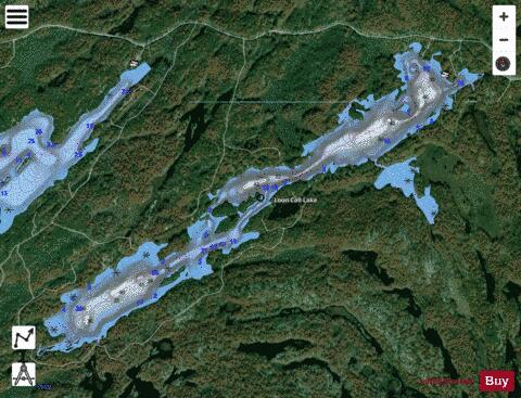Loon Call Lake depth contour Map - i-Boating App - Satellite