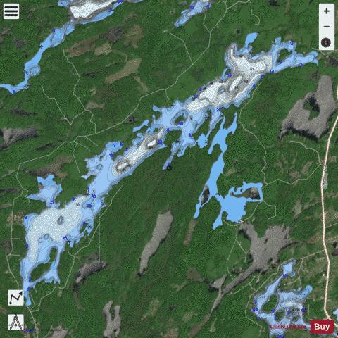 Lorimer Lake depth contour Map - i-Boating App - Satellite